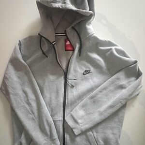 Nike Heather Gray Full-Zip Hoodie